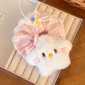 Pink Star Cloud Scrunchie