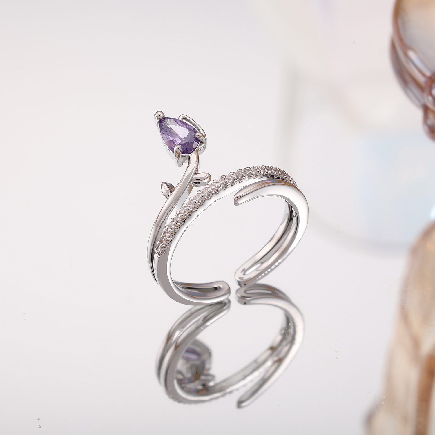 Amethyst Platinum Set