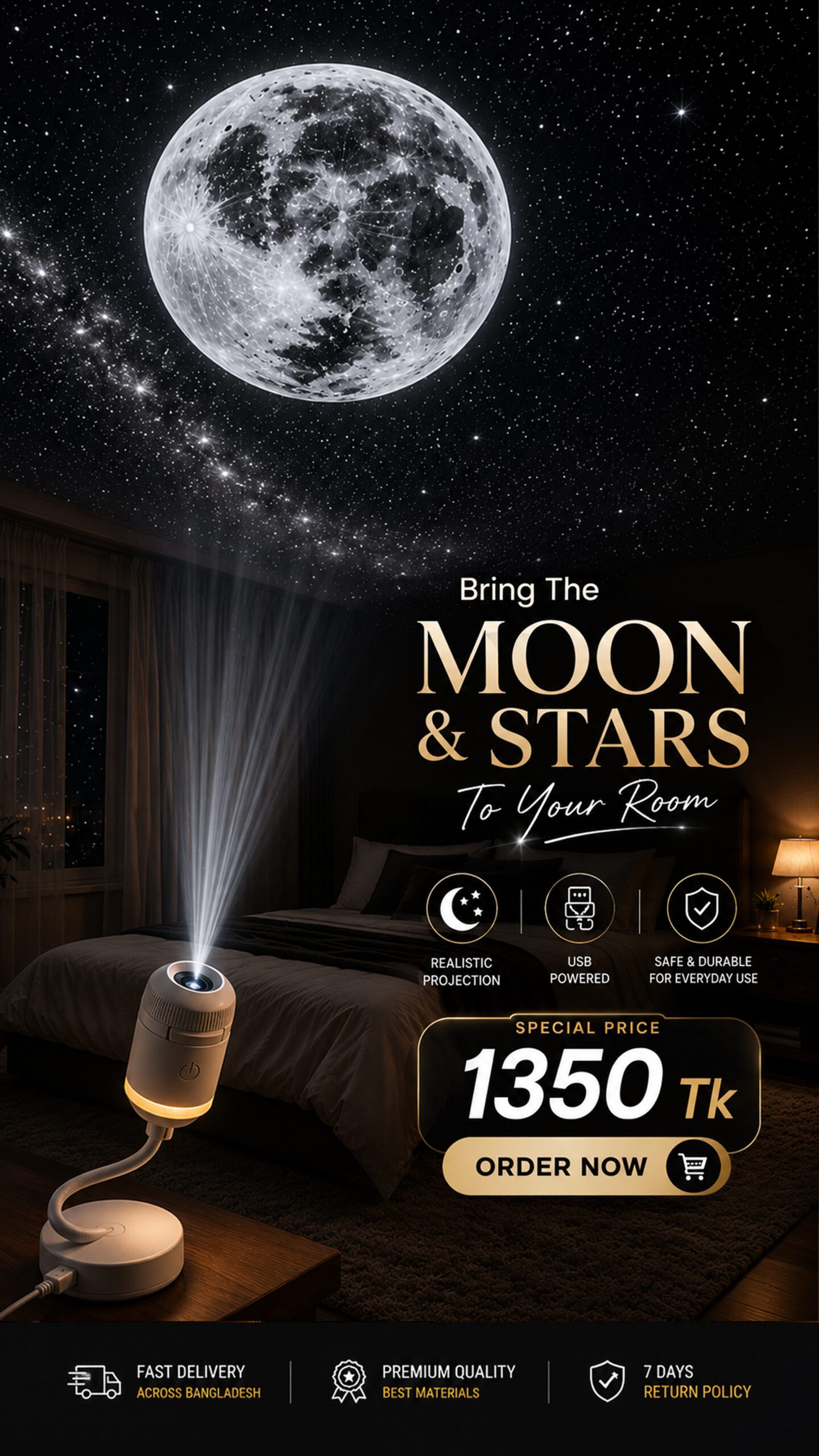 Starry night projector